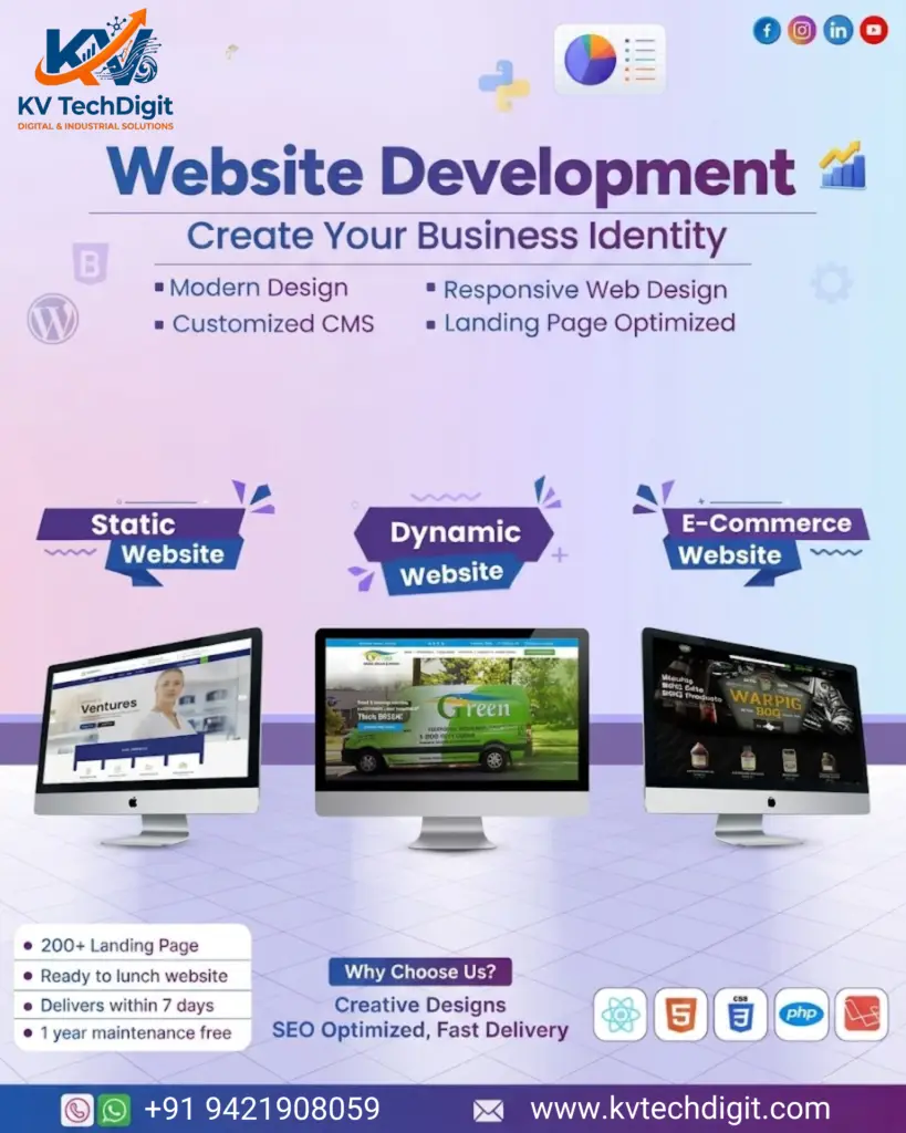 Affordable website design and development